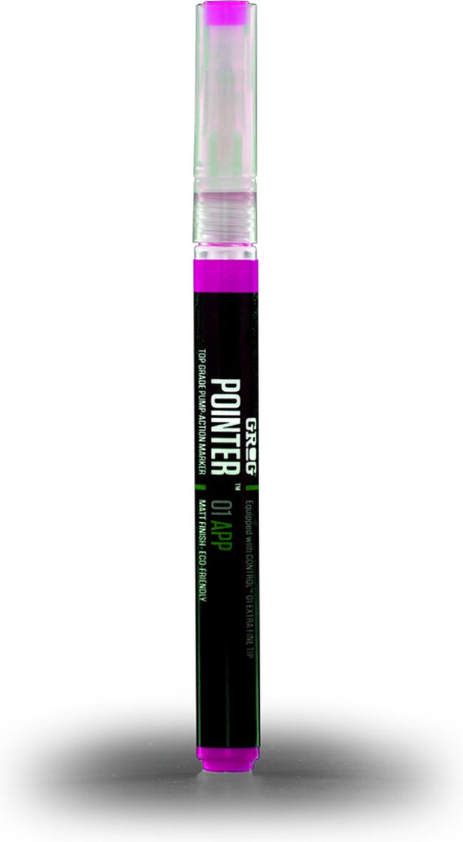 Grog Pointer 01 APP - Verfstift - Acrylverf op waterbasis - Extra fijne punt van 1mm - Dido Pink