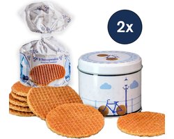 Stroopwafels in cadeau blik 