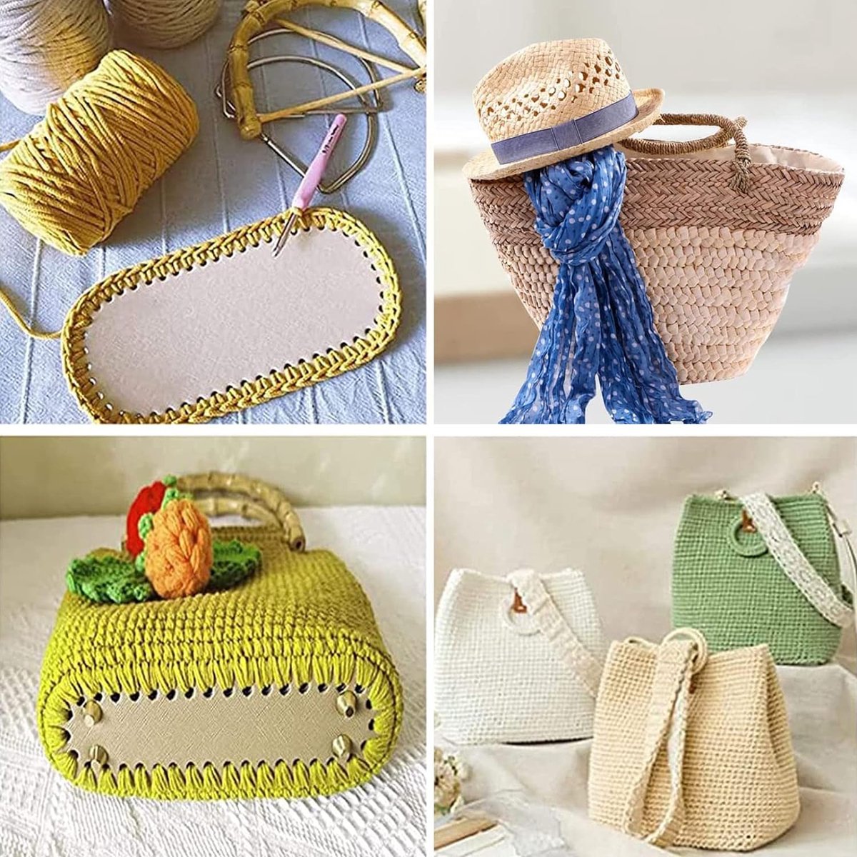 Gehaakte tas in zomerse kleuren > Uniek anders met