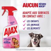 AJAX - Effectieve en veilige multi-surface huishoudspray - Voor contact met dieren en kinderen - Diepe hygiënische reiniging - Zonder schadelijke resten - 2x 500 ml