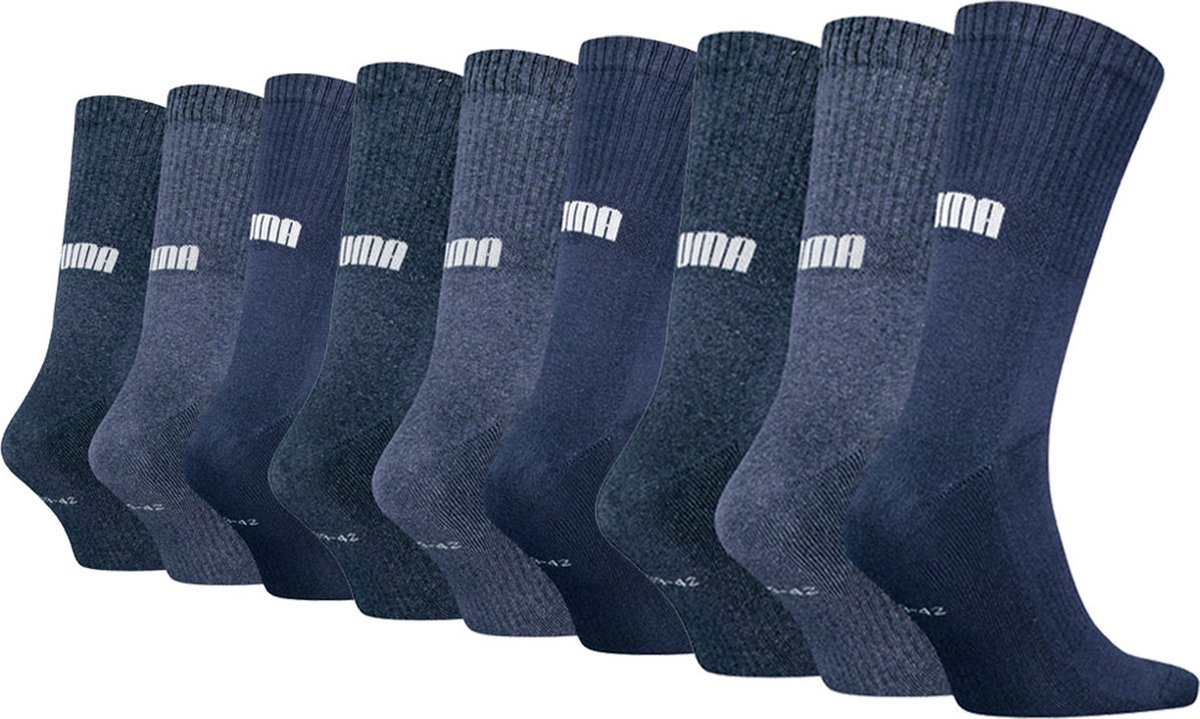 Puma Sportsokken Cushioned New Generation 9 paar Blauw