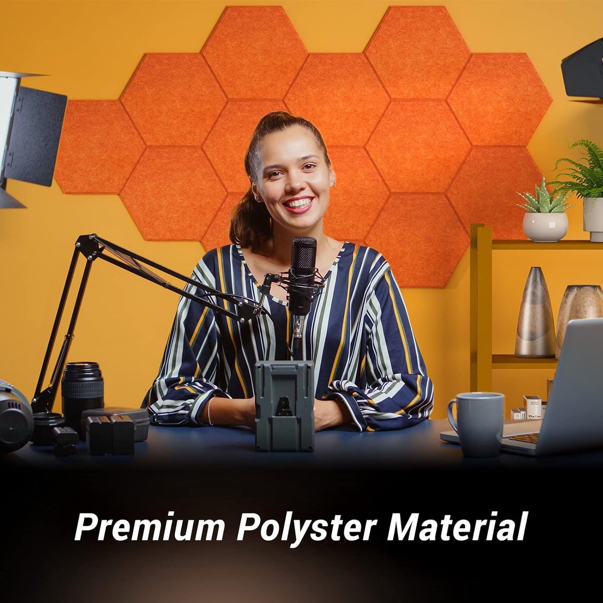 Geluiddempende bekleding - Isolatieplaten - akoestisch schuim, ideaal voor geluidsstudio, tv-kamer, kinderkamer, kantoor en podcast 18 Pack