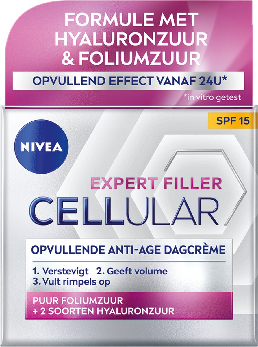 1+1 gratis: NIVEA Cellular Filler Dagcrème Anti-Age SPF 15 50 ml