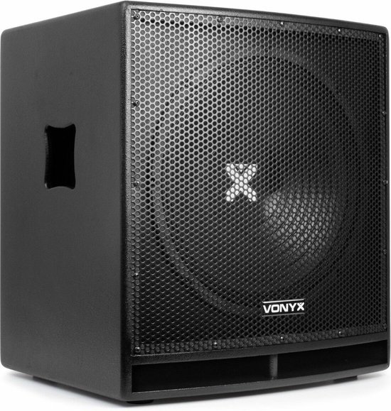 Geluidsinstallatie - Vonyx 2.1 geluidsset - 15'' subwoofer, 12'' tops en setje statieven - 2400W - Vonyx