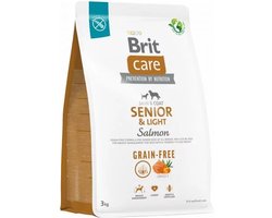 Brit Care Grain-Free Senior & Light Skin & Coat Zalm - Hondenvoer - 3 kg