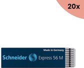 20x Balpenvulling Schneider Express 56 M zwart
