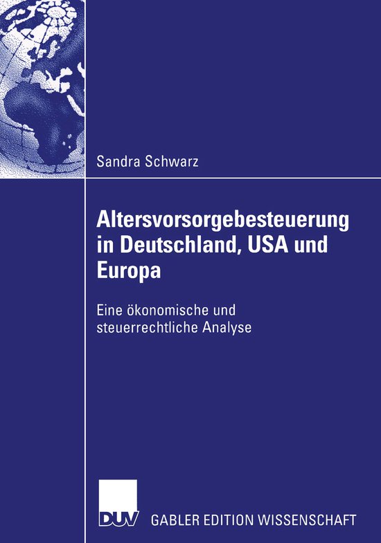 Altersvorsorgebesteuerung in Deutschland, USA und Europa - cover