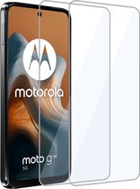 2x Geschikt voor Motorola Moto G34 - Screenprotector - Beschermglas - GuardCover