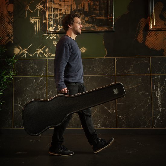 Elektrische Bas Koffer Gitaar Case Met Draaggreep MUSIC STORE Protective Case Eco [Electric Guitar] (Black) - Étui Pour Guitares Électriques Zwarte Tolex Koffer MUSIC STORE Koffer Zwart Tolex