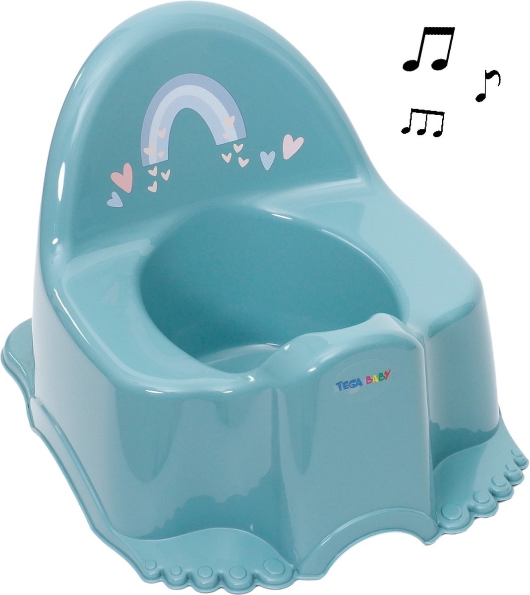 Goedkoopste Tega Baby Meteo Eco Turquoise Potje met Muziek PO-080-165
