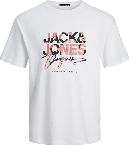 JACK&JONES PLUS JORARUBA AOP BRANDING TEE SS CREW PLS Heren T-shirt - Maat EU2XL US1L