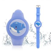 WUZUN – Bracelet étanche pour Enfants pour AirTag – Design de dessin animé mignon, réglable, caché pour support Apple Air Tag, étui en silicone anti-perte pour bracelet de suivi GPS pour les tout-petits (dauphin)