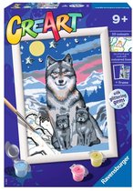 Ravensburger CreArt Wonderful Wolf Family - Schilderen op nummer voor kinderen