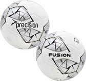 Precision Fusion FIFA voetbal - Grijs/Wit - Maat 5 - IMS Standard