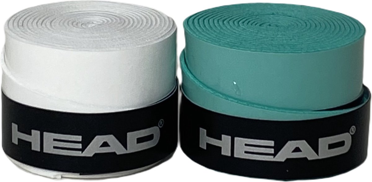 Head Tennisgrip Overgrip Antislip Zweet absorberend Tennis Padel Badminton Squash Tennisgrips Soft Zacht Grip Tennis Tennis Grip Tennis Grip & Tennis Grip Tennis Grip Wit