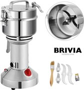 Brivia Grinder - Graanmolen - Grain Grinder 350g - Elektrische Kruiden Graan Molen - Machine Huishoudelijke Kruiden - RVS