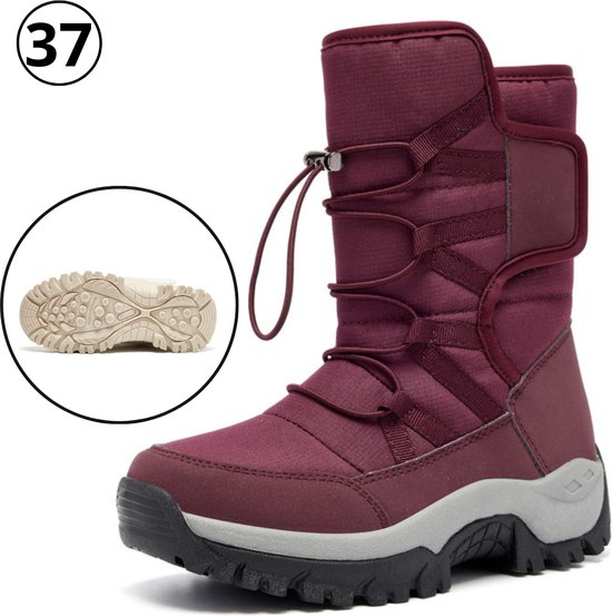 Livano Snowboots - Sneeuwschoenen - Wintersport Sneeuwboots - Dames - Ski - Ski Gadgets - EU37 - Rood