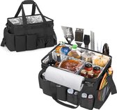 Caddy pour accessoires de barbecue, avec porte-serviettes en papier, grand sac à outils pour barbecue, accessoires de cuisine d'extérieur, sacs, organisateur pour pique-nique ou camping, sac uniquement