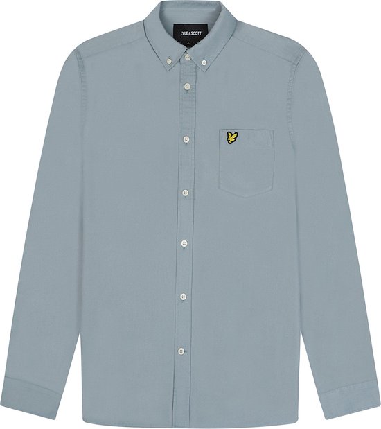 Lyle & Scott Regular fit lightweight oxford shirt - slate blue