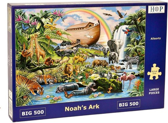 House of Puzzles Noah's Ark - BIG 500 Piece Jigsaw Puzzle | bol