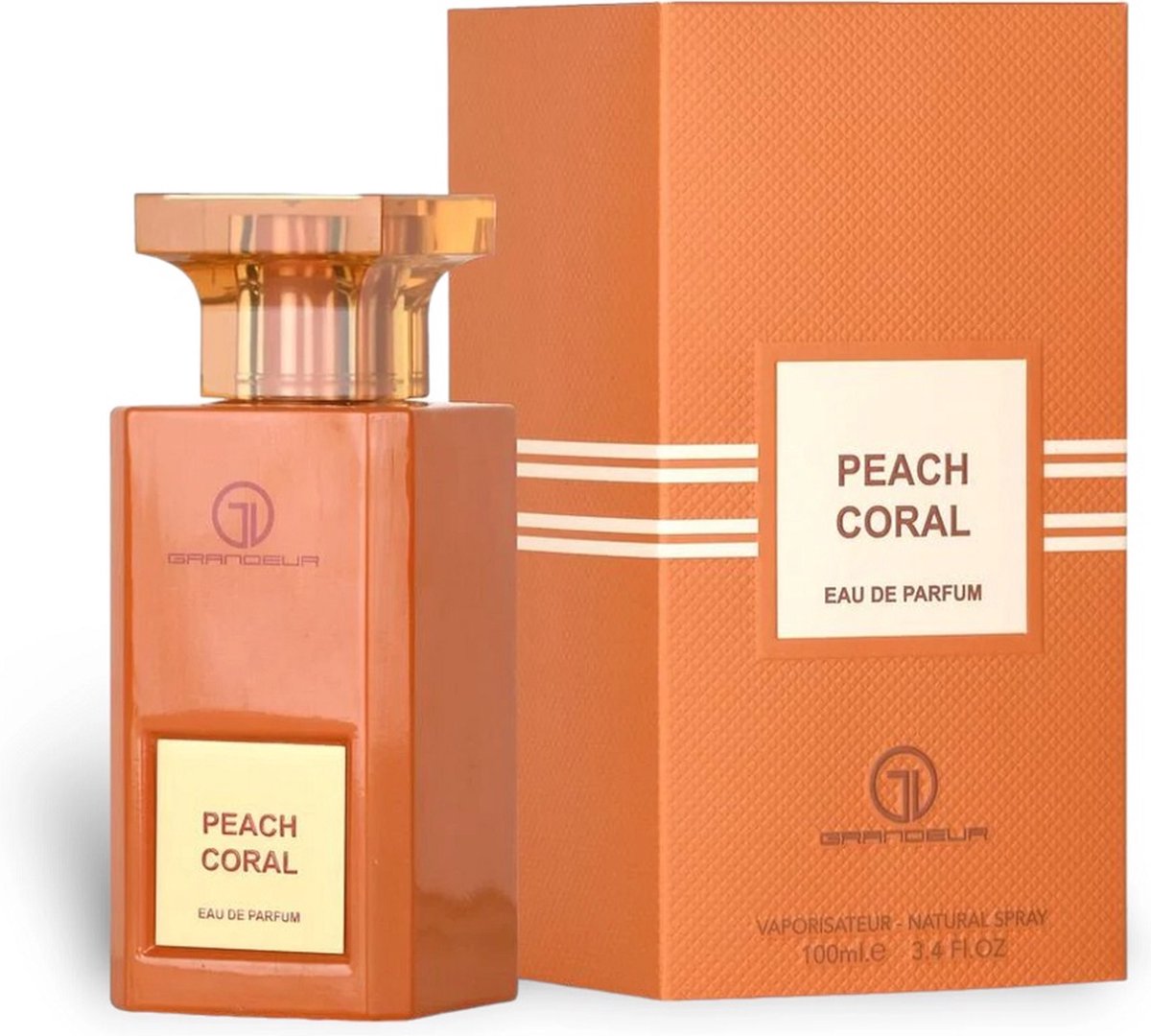 Goedkoopste GRANDEUR Perfume PEACH CORAL, 100ml Parfum Voor Dames Valentijn Moederdag