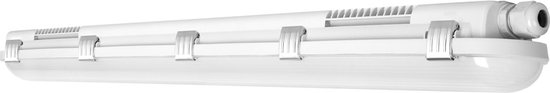 Ledvance LED Waterdichte Montagebalk Vochtbestendig 18W 2400lm - 840 Koel Wit | 120cm - 3 Uur Noodverlichting.