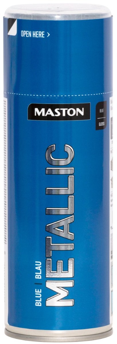 Maston Metallic - blauw - spuitverf - 400 ml - spuitbus verf