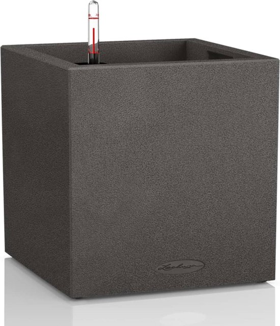 Jardinière - LECHUZA - CANTO Stone 30 High - Noir graphite - 12 L