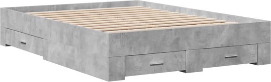 vidaXL-Bedframe-met-lades-bewerkt-hout-betongrijs-140x190-cm