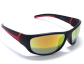 Scanuppia Rouge - Lunettes de sport rouge mat avec Protection UV400 - Unisexe & Universel - Lunettes de sport - Lunettes de soleil pour hommes et femmes - Accessoires de vélo