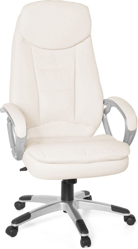 tectake® Directiestoel | Bureaustoel met 12 cm Vulling, Armleuningen en