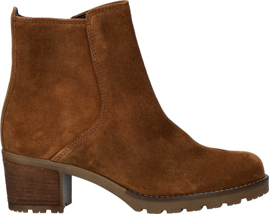 Gabor 800.1 Enkellaarsjes - Enkelboots met rits - Dames - Cognac - Maat 43