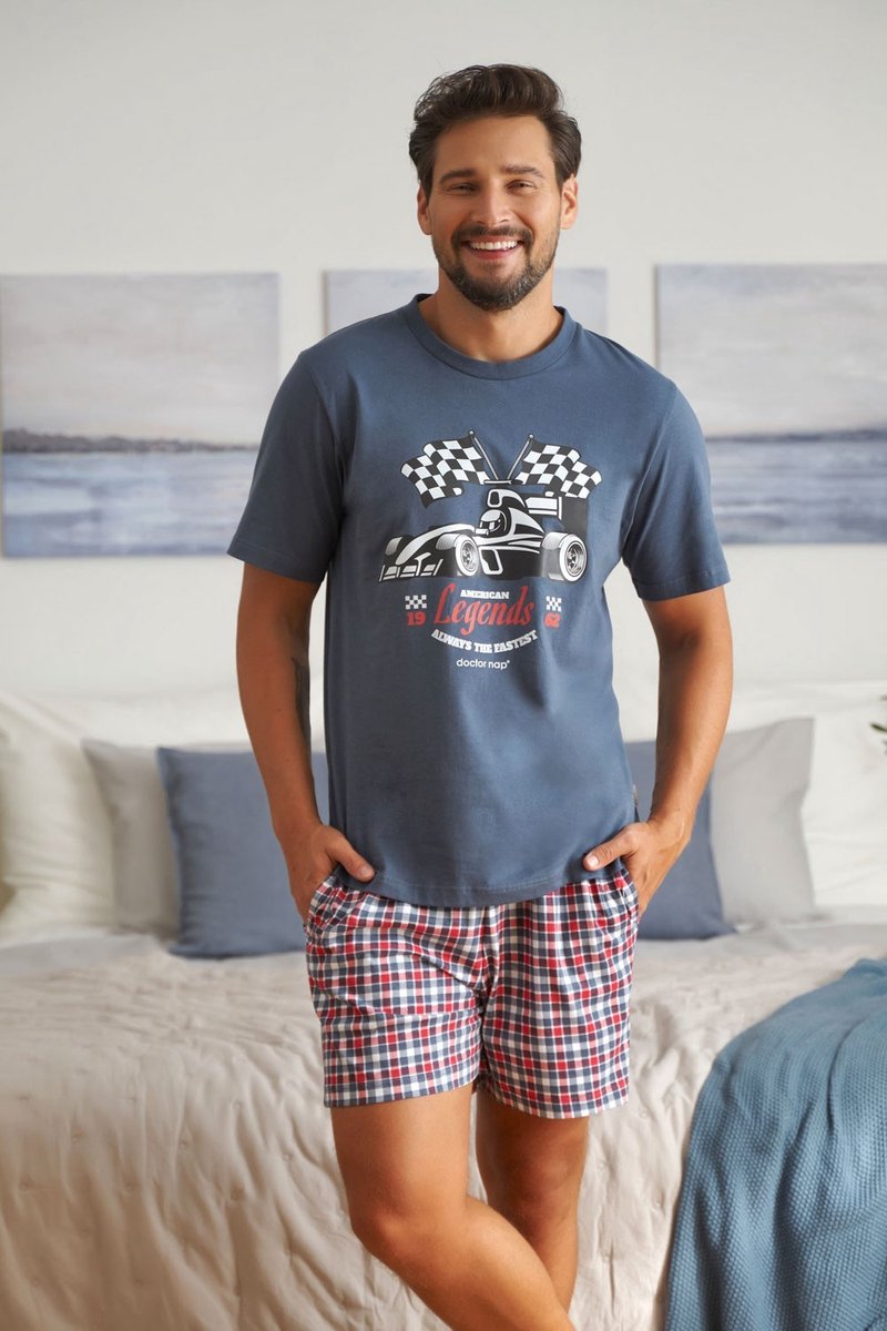 Bas De Pyjama Homme Coton - Short De Pyjama Court Confortable Et Décontracté Pour L'Été