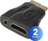 Garpex® Set van 2 - Mini HDMI naar HDMI Adapter Verloopstekker - Mini HDMI Connector