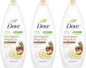 Dove Douchegel - Moisturising Care & Argan Oil - Voordeelverpakking 3 x 250 ml