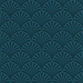 couleurs & matières Behang 20's Pattern Artdeco blauw