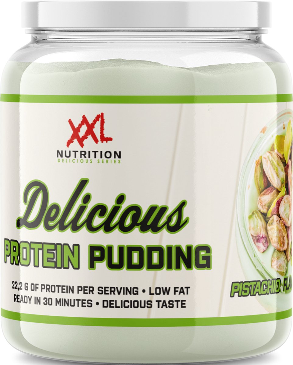Goedkoopste XXL Nutrition - Delicious Protein Pudding - 22 Gram Eiwit - Eiwitrijke Snack & Dessert - Diverse Smaken - Pistache - 440 Gram (11 doseringen