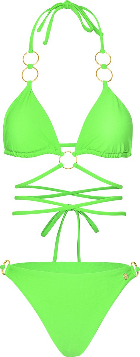 Bikini gouden ringen - Green M