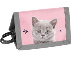 foto van Paso Portemonnee Poesje - 12 x 8,5 x 1 cm - Polyester