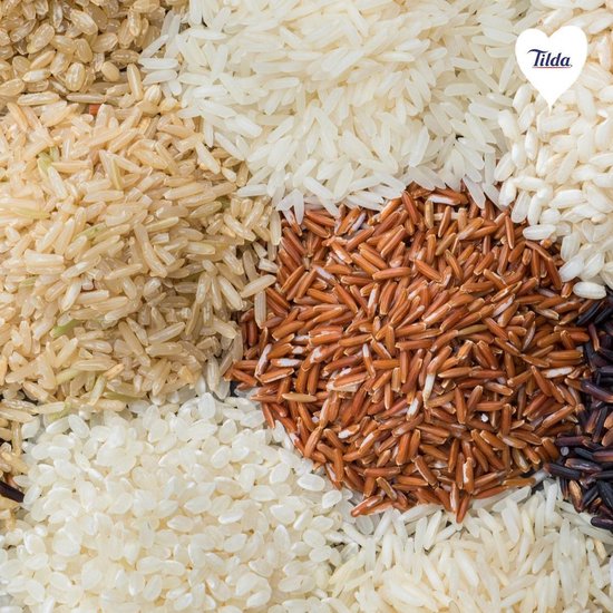 Multigrain Rijst Tilda Voorgestoomde Bruine Basmati Rijst - 6 x 250 Gram Multi ...