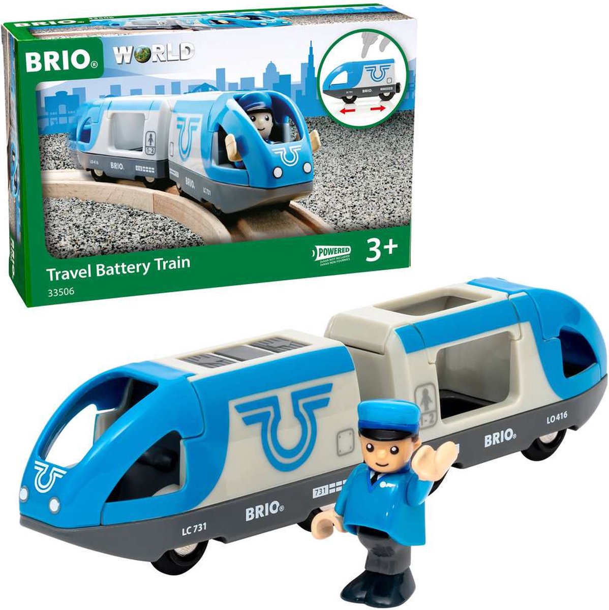 BRIO Passagierstrein op batterijen - 33506 — afbeelding 4