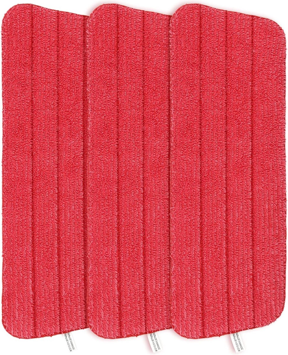 Mop pads 3 stuks microvezel reinigingspads voor alle sproeiwissers wasbaar voor thuis kantoor hardhout marmer tegels 42 x 14 cm