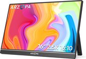Arzopa A3C 2K - Portable 2K Monitor - QHD resolutie - 100% sRGB - Hoge Kleurechtheid - 16 inch