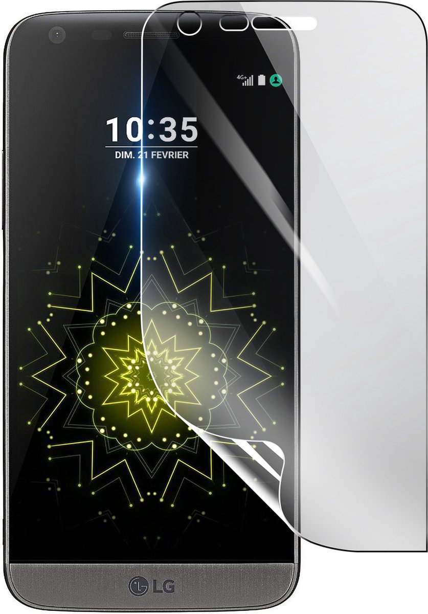 3mk, Geschikt voor LG G5, Schokbestendige Hydrogel Screenprotector, Transparant