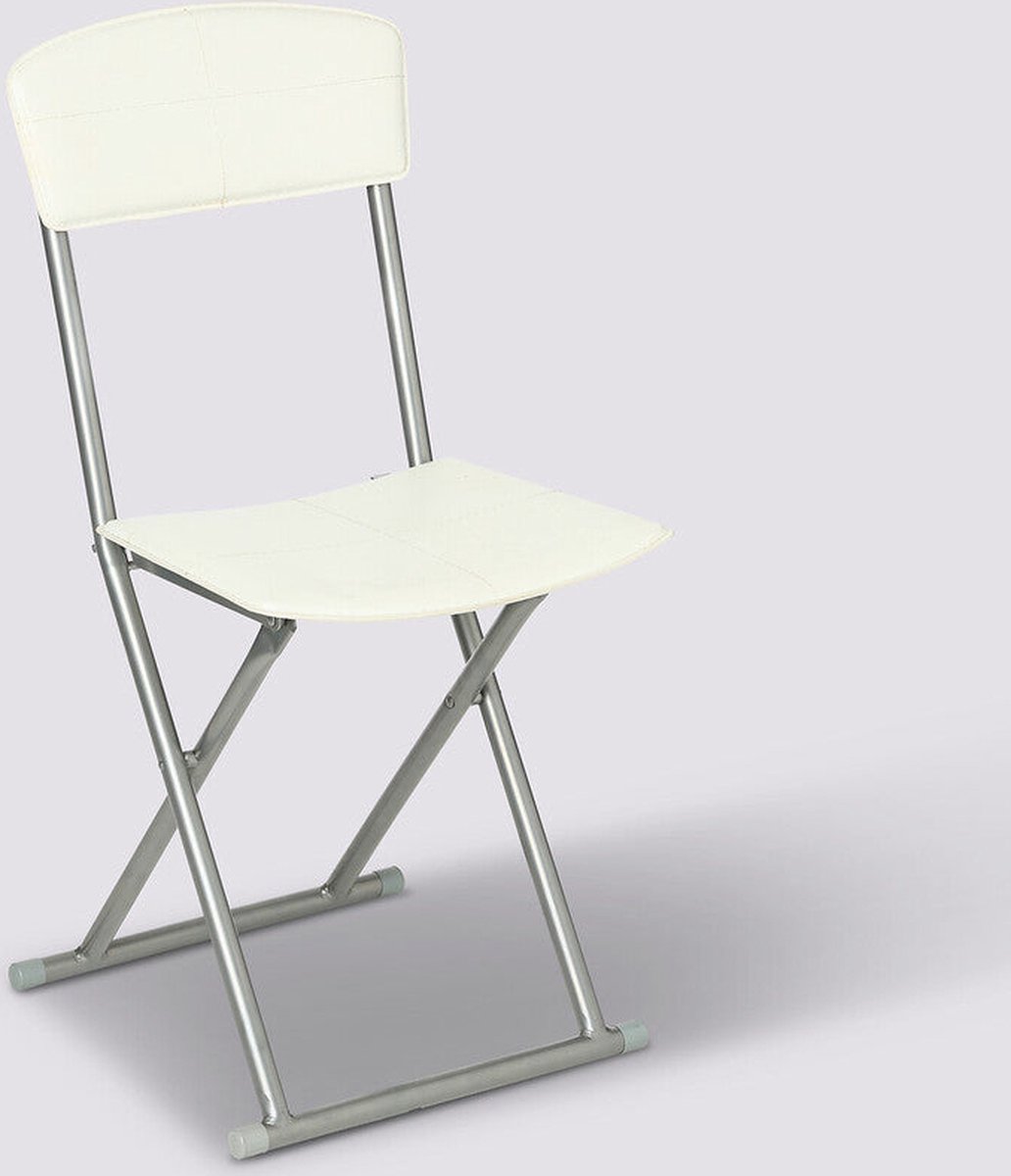 5Five Vouwstoel in kunstleder 40x47x86cm - Beige