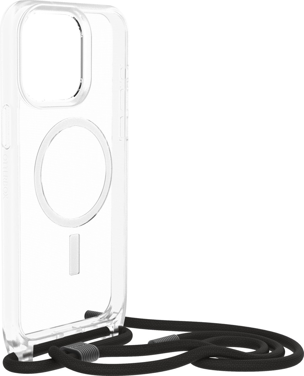 OtterBox React Necklace geschikt voor iPhone 15 Pro Max Hoesje met Koord Transparant