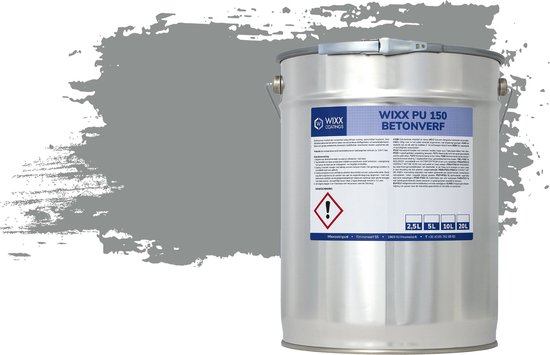 Wixx PU 150 Betonverf - 2.5L - RAL 7042 | Verkeersgrijs A