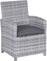 Garden Impressions Seagull dining fauteuil - cloudy grey - reflex black
