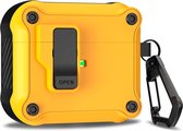 YONO Hoesje geschikt voor Apple Airpods 3 - Hard Case met Lock - Geel