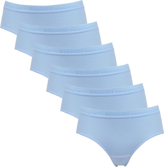 Lot de 6 slips de hanches pour femmes Beeren Young (Tactel) Bleu taille L